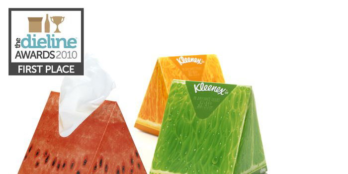 The Dieline Awards: First Place – Bath & Beauty, Health & Personal – Kleenex Perfect Slice of Summer