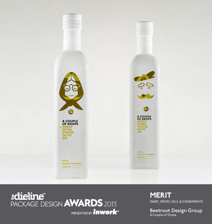The Dieline Package Design Awards 2013: Dairy, Spices, Oils, Sauces, & Condiments, Merit – A Couple of Drops