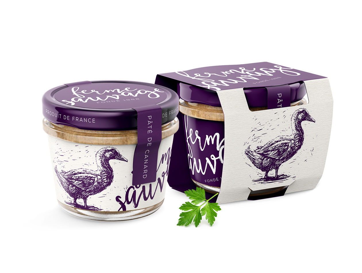 This French Pâté Packaging Is Striking Yet Approachable