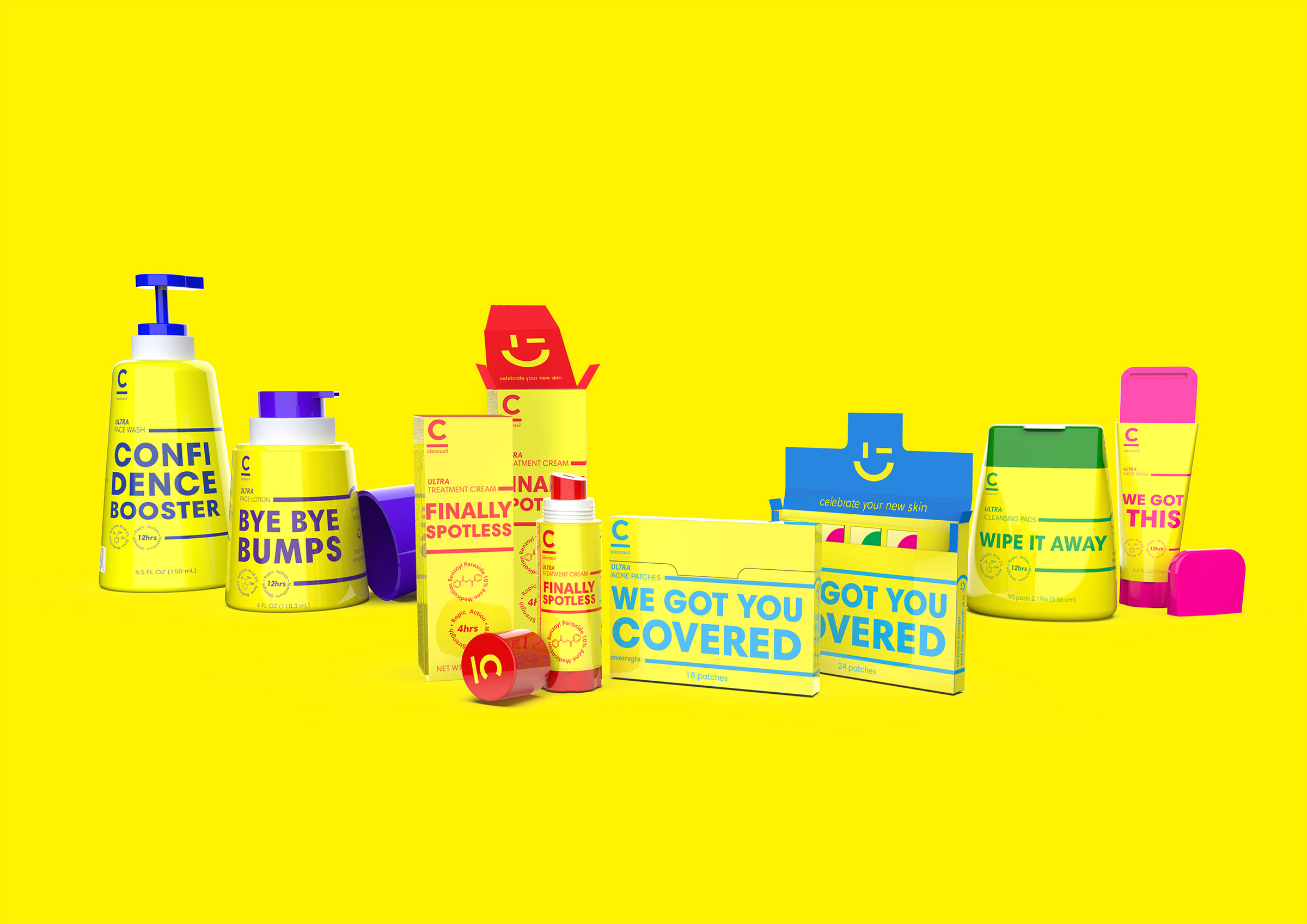 This Concept For Clearasil is a Bold Take on Skincare Packaging