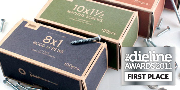 The Dieline Awards 2011: First Place – Paulin’s Hardware Fasteners