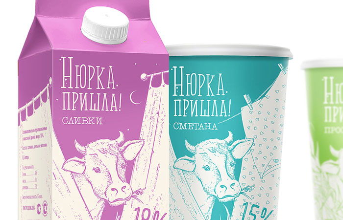 Nyurka Came! A New Russian Milk Brand