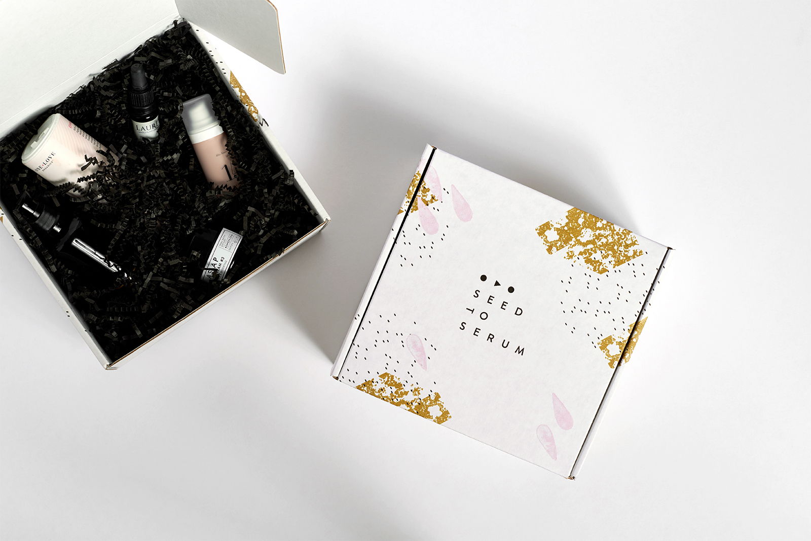 The Packaging for Seed to Serum Has Us Looking Through Rose-Colored Classes