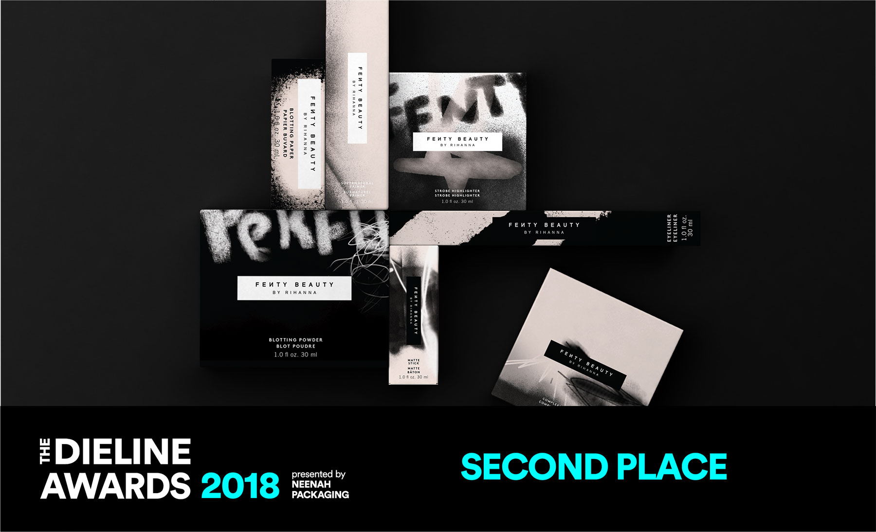 The Dieline Awards 2018 – Health, Cosmetics, Fragrance, & Fashion: Fenty Beauty