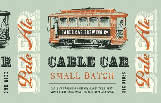 Cable car pale background