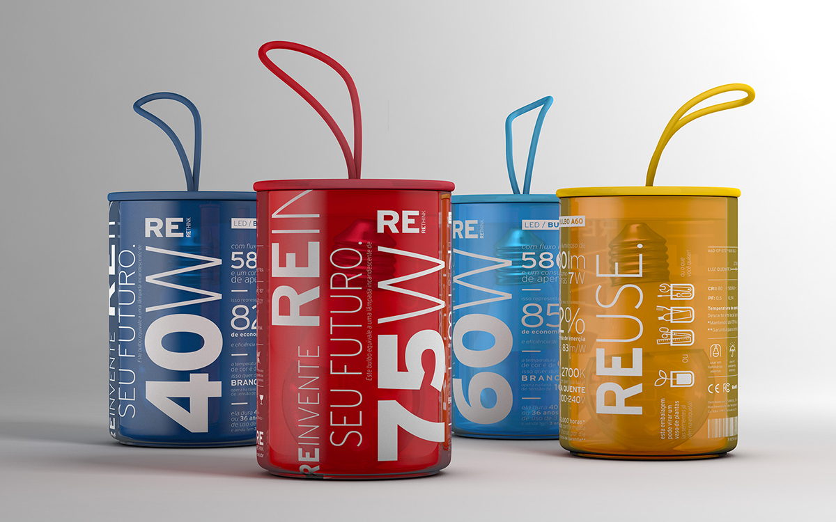 Sustainable Lightbulb Packaging That Can Take On Other Uses