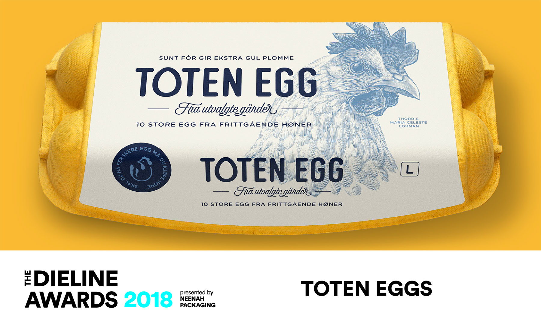 The Dieline Awards 2018 Outstanding Achievements: Toten Eggs