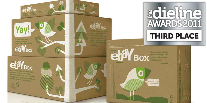 The Dieline Awards 2011: Third Place- The eBay Green Box