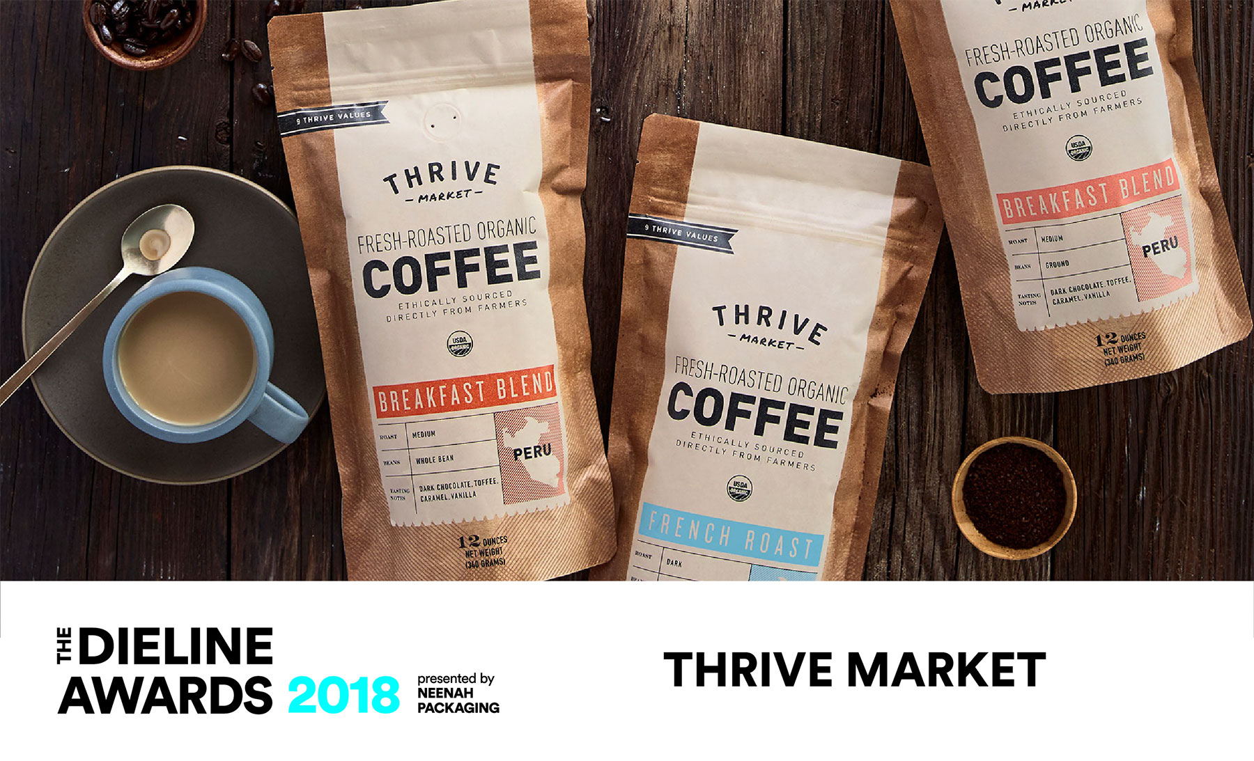 The Dieline Awards 2018 Outstanding Achievements: Thrive Market