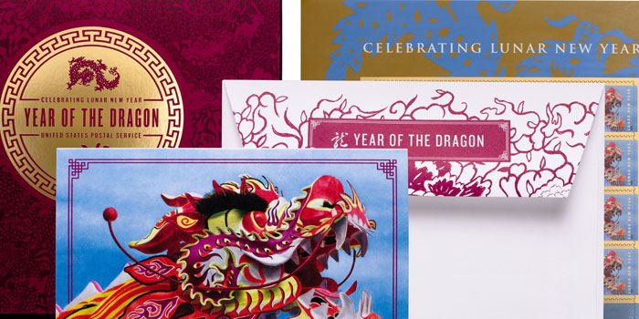 Celebrating Lunar New Year: Year of the Dragon Notecard