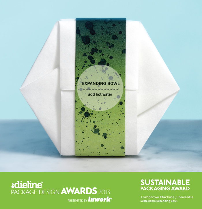 The Dieline Package Design Awards 2013: Sustainable Packaging Award – Sustainable Expandable Bowl