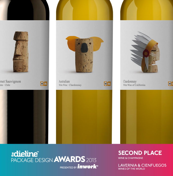The Dieline Package Design Awards 2013: Wine & Champagne, 2nd Place – Wines of the World