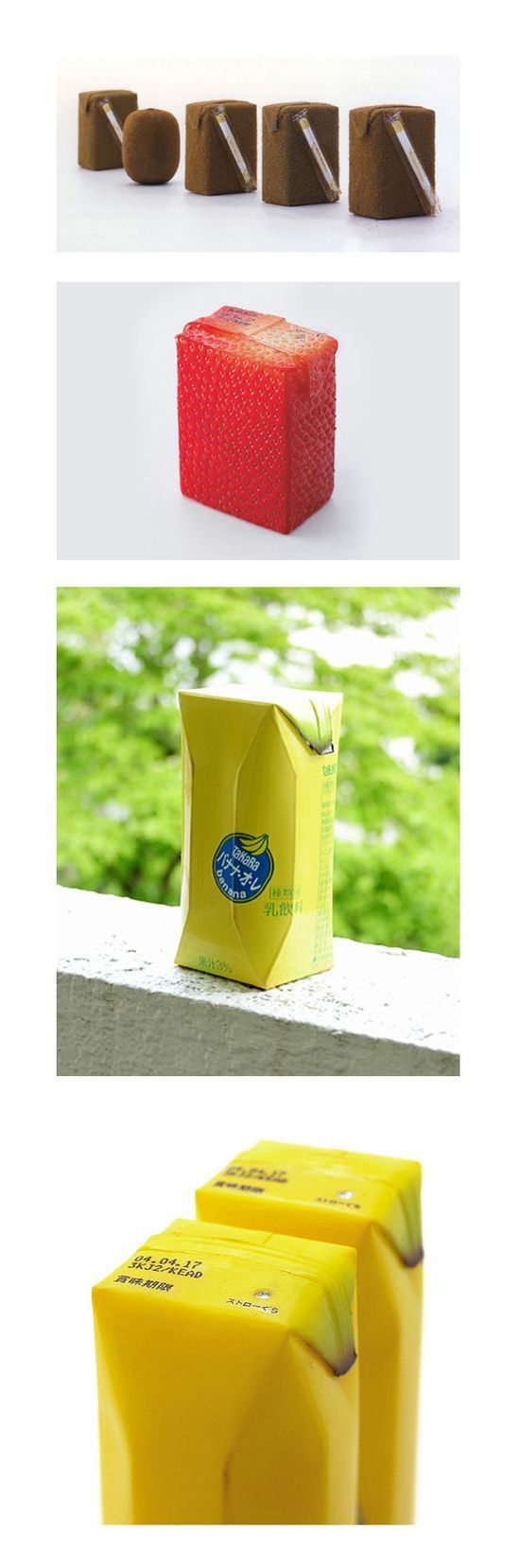 Fruit Juice Packaging by Naoto Fukasawa