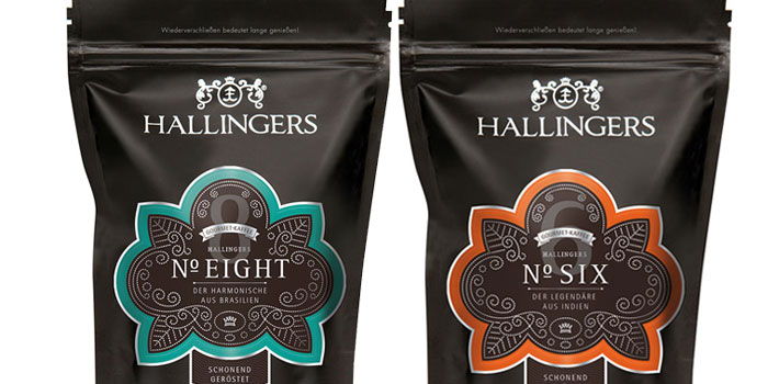 Hallingers Tea & Coffee Packaging