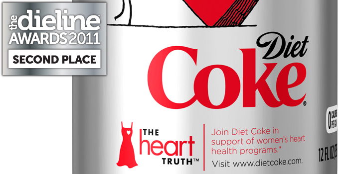 The Dieline Awards 2011: Second Place – Diet Coke The Heart Truth Promotional Packaging 2010