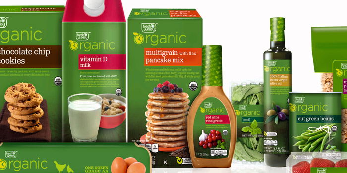 P & W Re-Designs Organic Branding for Fresh & Easy