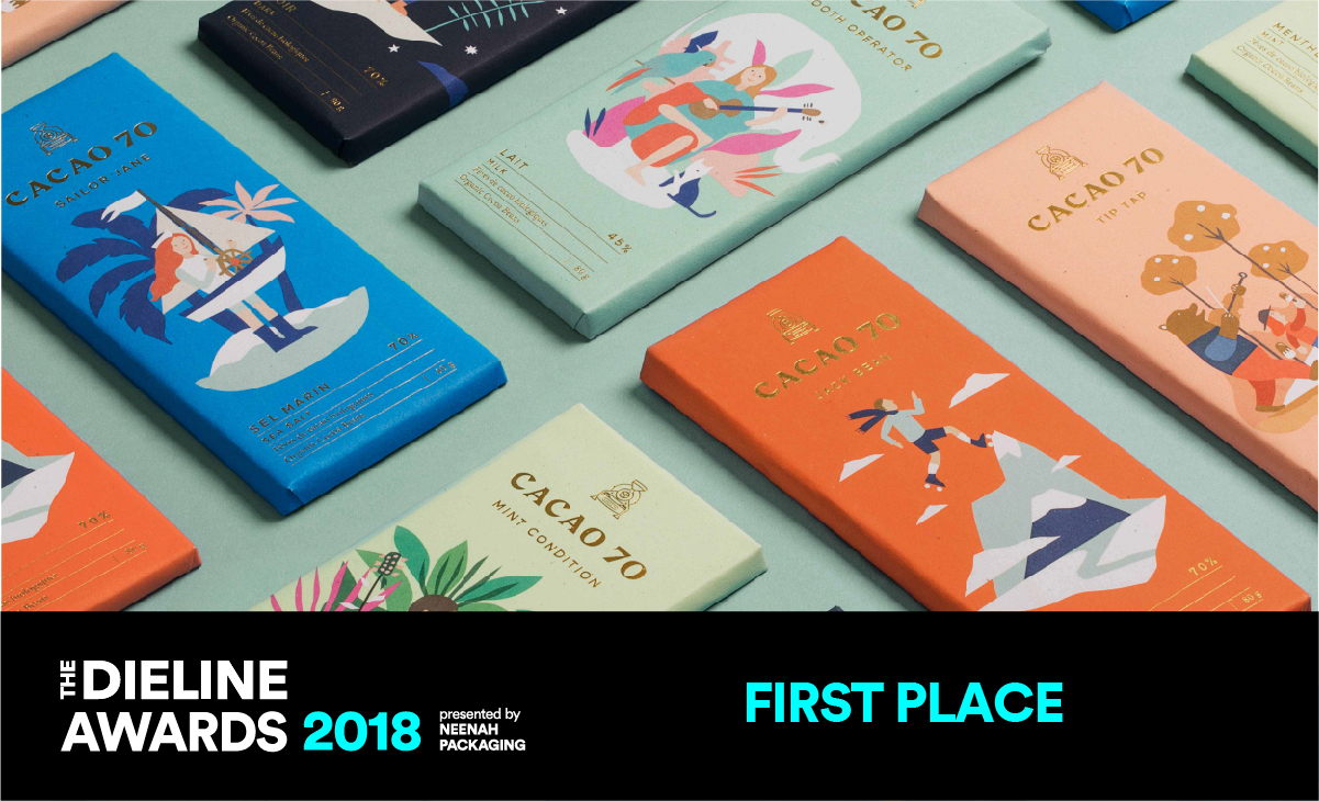 The Dieline Awards 2018 – Confectionery, Snacks, & Desserts: Cacao 70