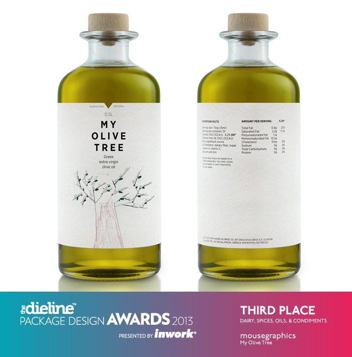 The Dieline Package Design Awards 2013: Dairy, Spices, Oils, Sauces, & Condiments, 3rd Place – My Olive Tree