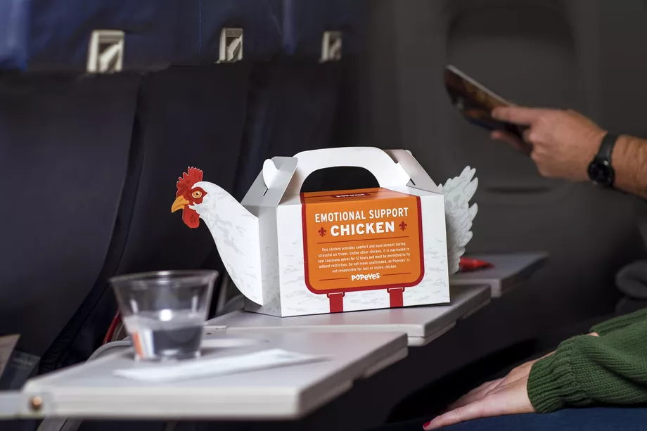 Popeyes Wings It With New Emotional Support Chicken