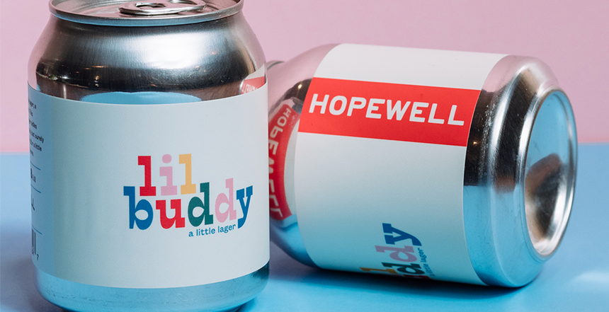 Hopewell Brewing Co.’s Minimalist Packaging Packs A Pop Of Flair