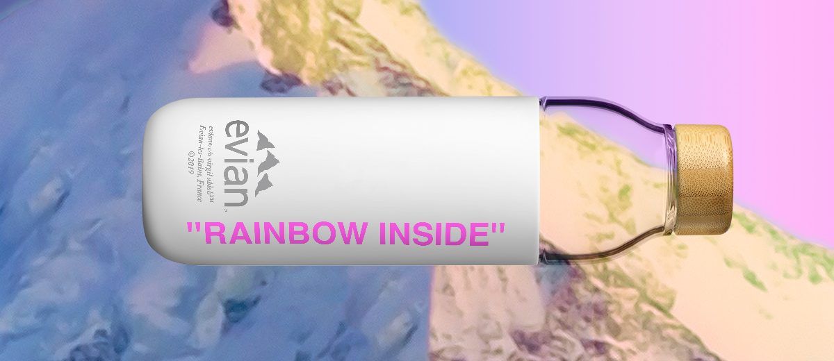 evian Debuts Limited Edition Sustainable Water Bottle At New York Fashion Week