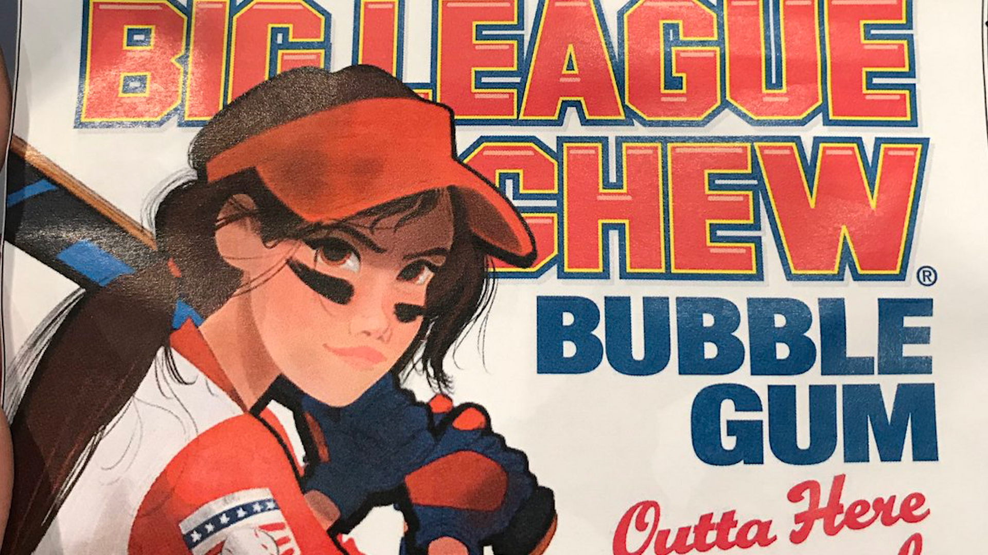 Big League Chew Puts Female Player On The Package For First Time