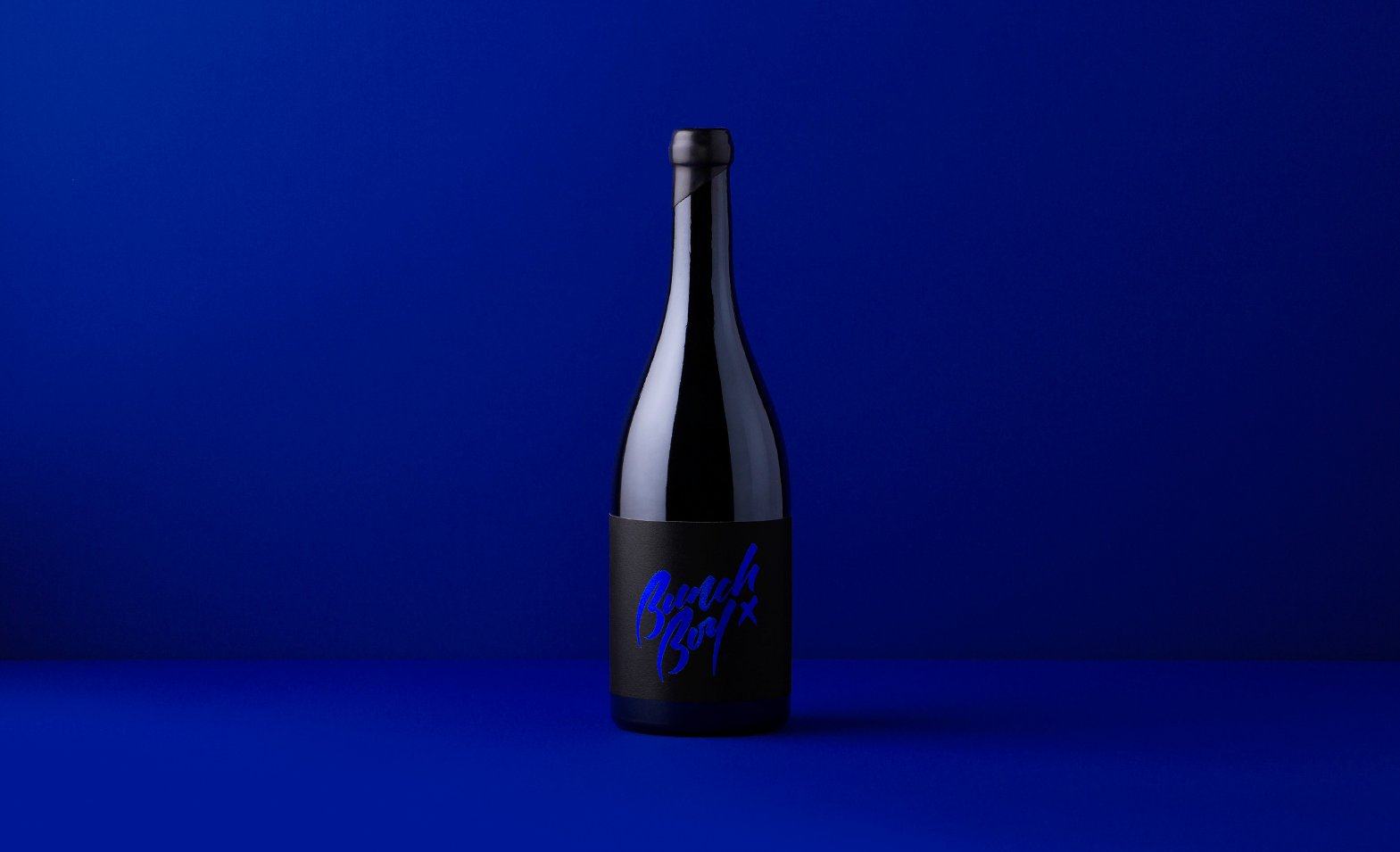 Bunch Boy’s Wine Label Stands Out With Its Use of Blue Foiled Typography
