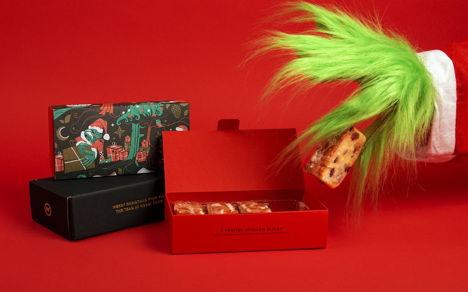 Branding Agency Robot Food Gets Grinchy With This Holiday Treat