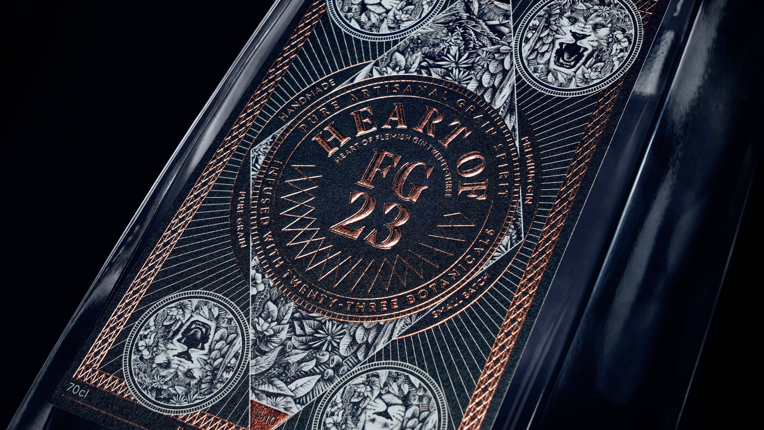 Cheers To Flemish Gin 23’s Stunning Label Design