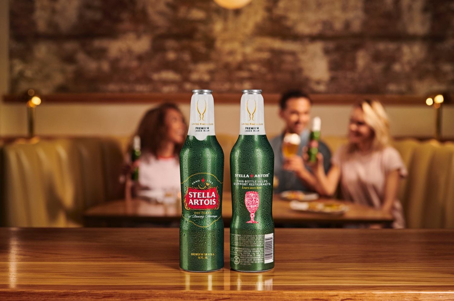 Stella Artois Rallies Behind Restaurant Recovery With Custom ‘Open For Good’ Aluminum Bottle