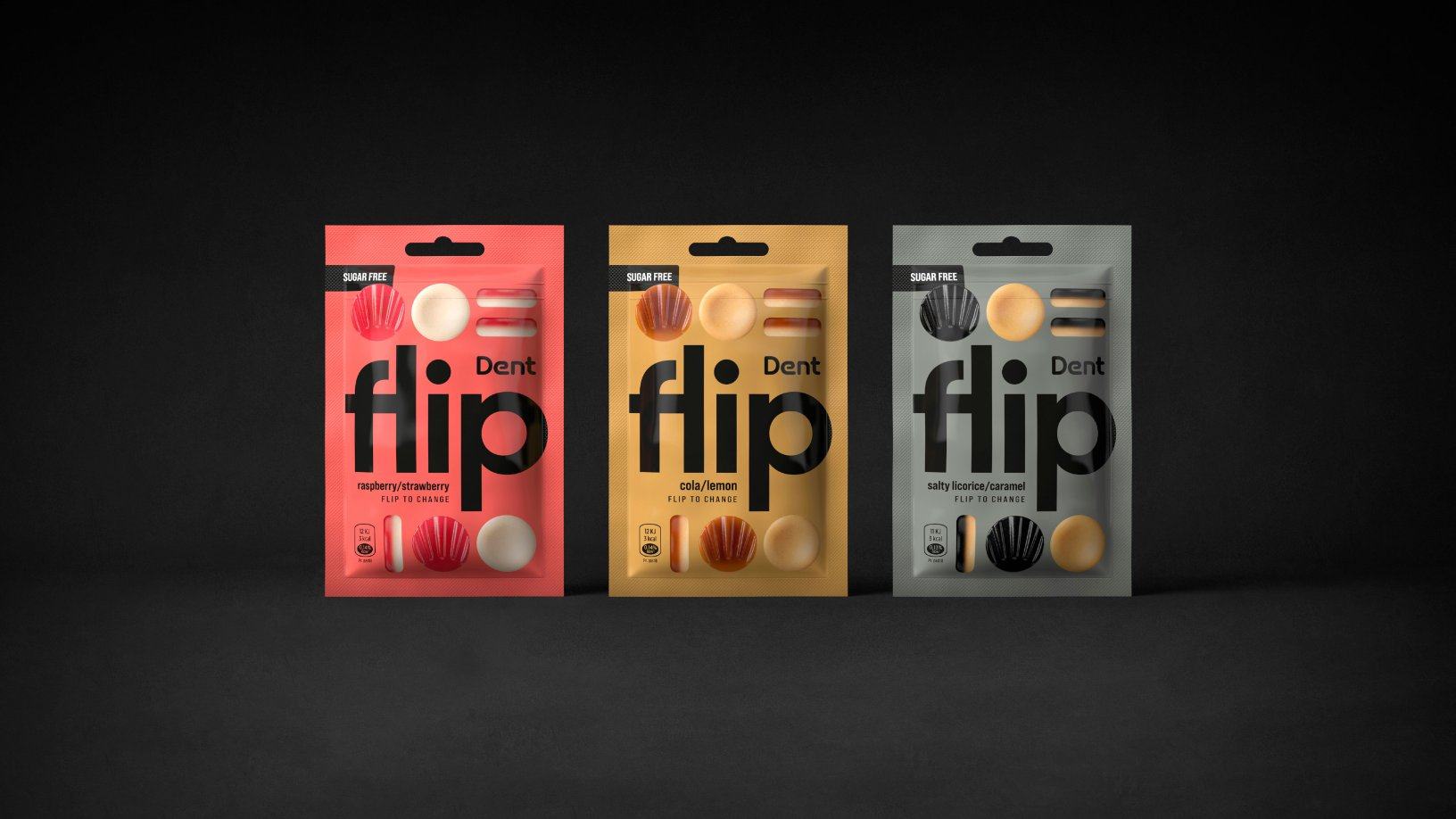 Dent Flip Pastilles Packaging Is Simple Yet Striking
