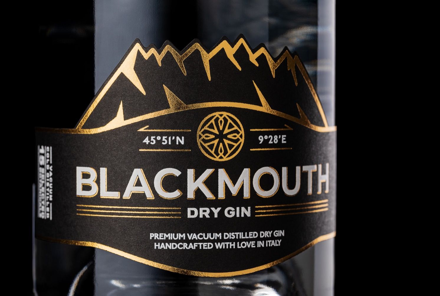 Blackmouth Dry Gin Label Re-Designed By Antonio Golia