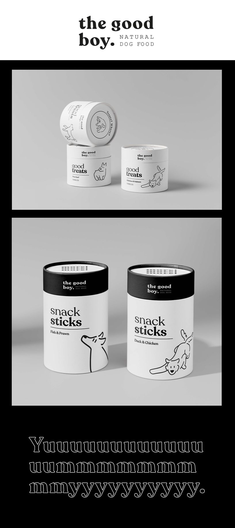 The Good Boy Natural Dog Food Is A Conceptual Line Proving That Packaging Can Shine Even Without Color