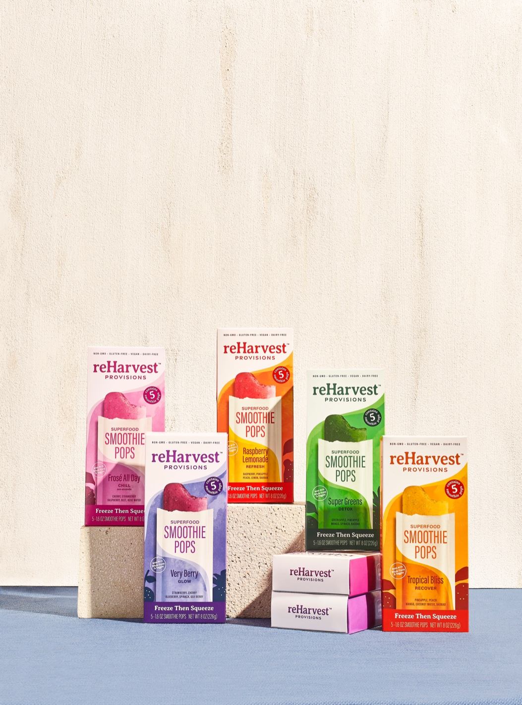reBLEND Superfood Smoothie Pops Are Officially Now ReHarvest Provisions Superfood Smoothie Pops