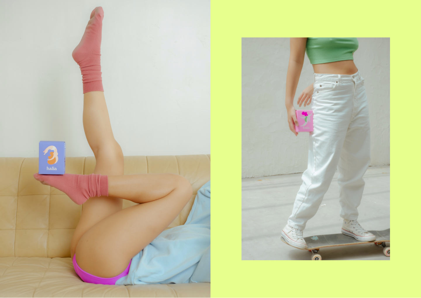 Feel More Confident On Your Period With Halia’s Playful Packaging