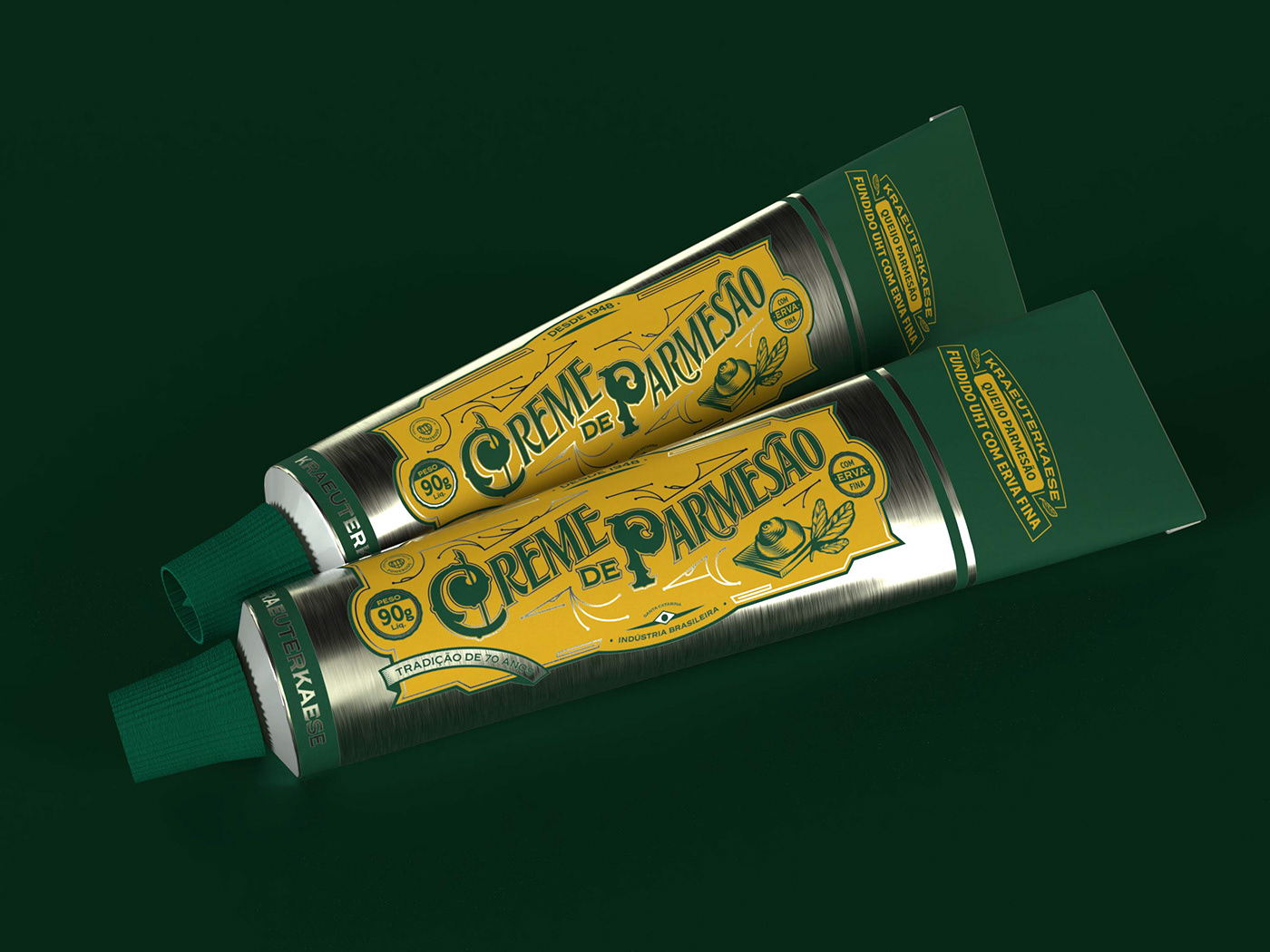 Redesign Of The Traditional Parmesan Cheese Kraeuterkaese