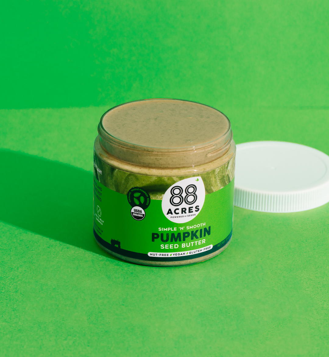 ROOK/NYC’s Refreshed Packaging Design For 88 Acres’ Seed Butter Line Sets Smooth Expectations
