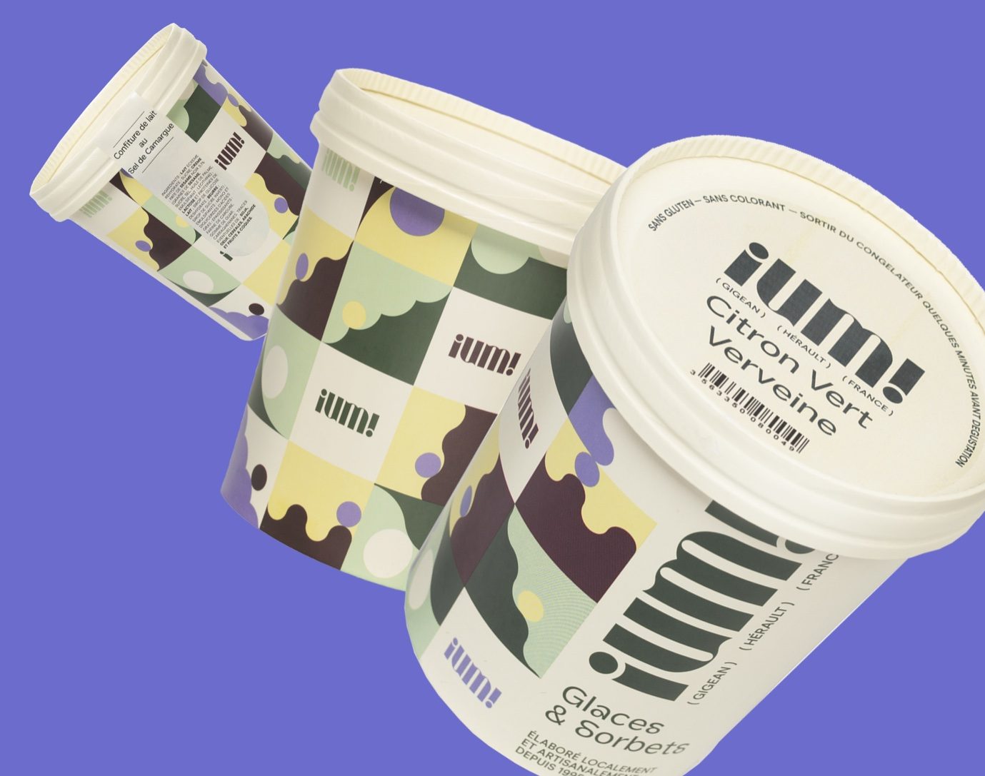 Ice Cream Brand Highlights A Powerful And Ryhythmic Yet Fluid Packaging System