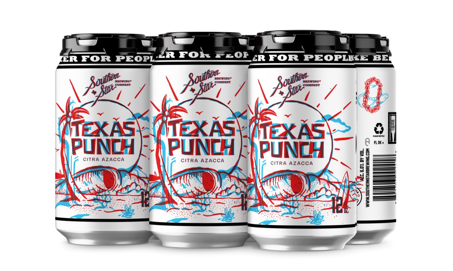 Southern Star Brewing Co.’s Texas Punch Beer Features A Mesmerizing Anaglyph Design