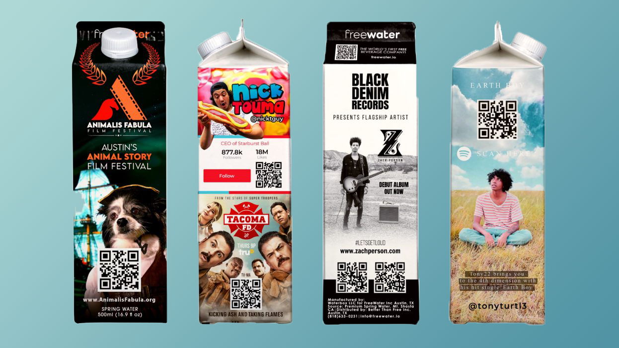 FreeWater Wants To Revolutionize Advertising With Its Ad-Splashed Packaging