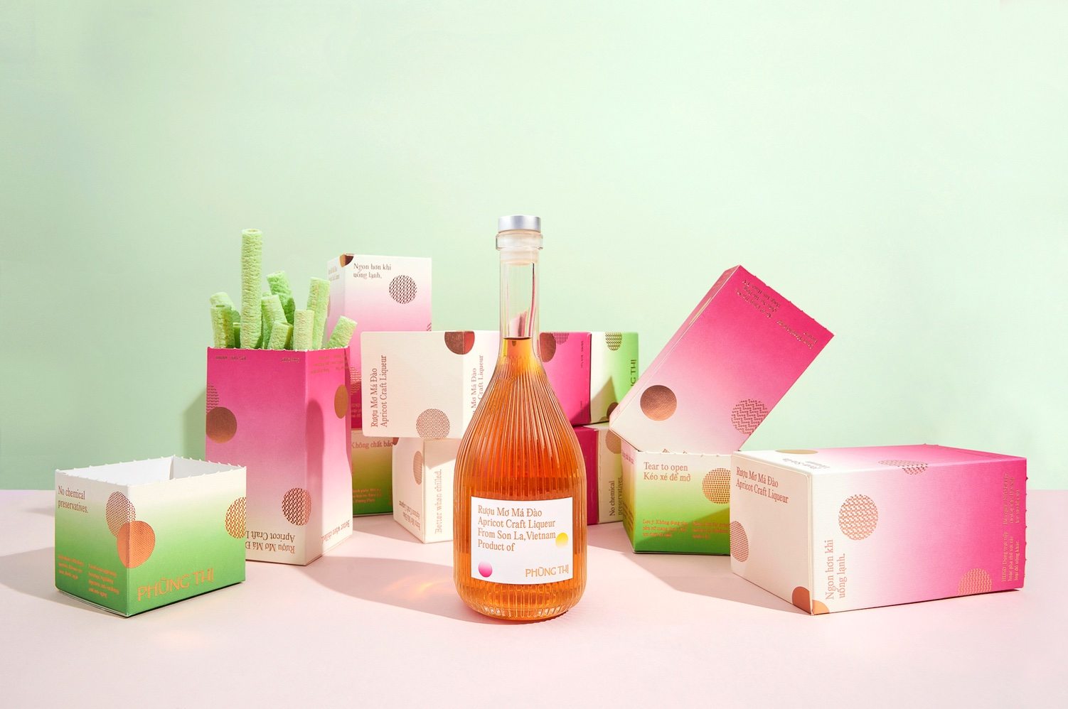 Phung Thi’s Apricot Craft Liquor And Its Romantic Packaging System