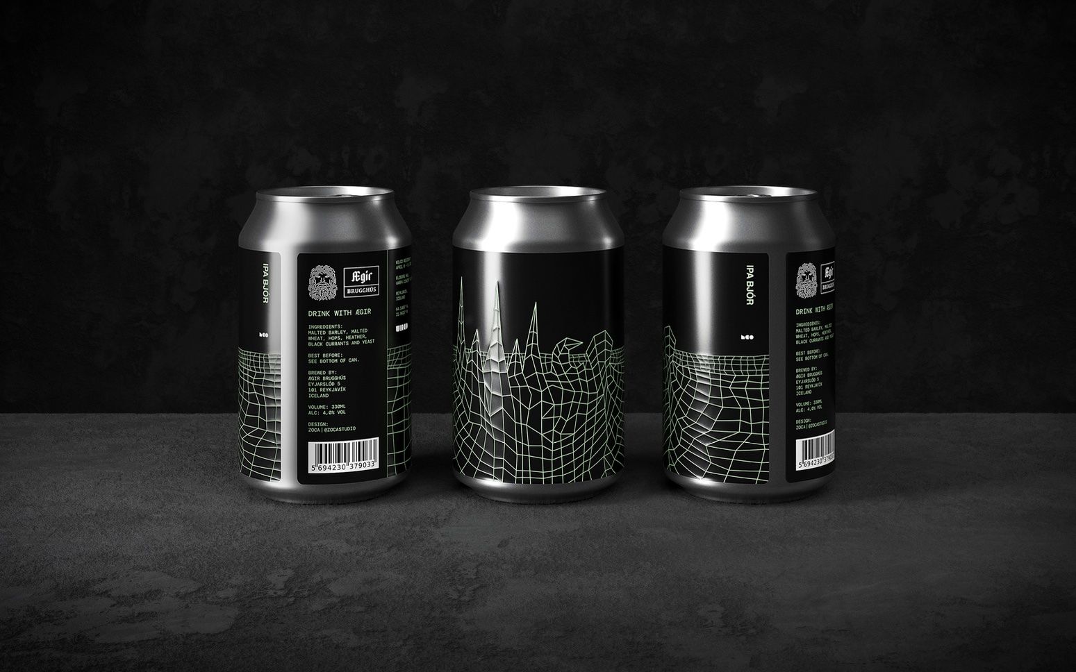 Wilco Iceland Beer Cans Inspired By Iceland’s Dark Volcanic Side