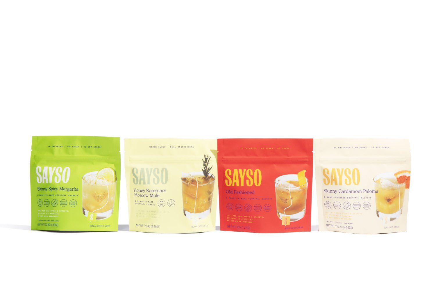 Cocktail-In-A-Teabag Brand Sayso Gets Packaging Update By Red Antler