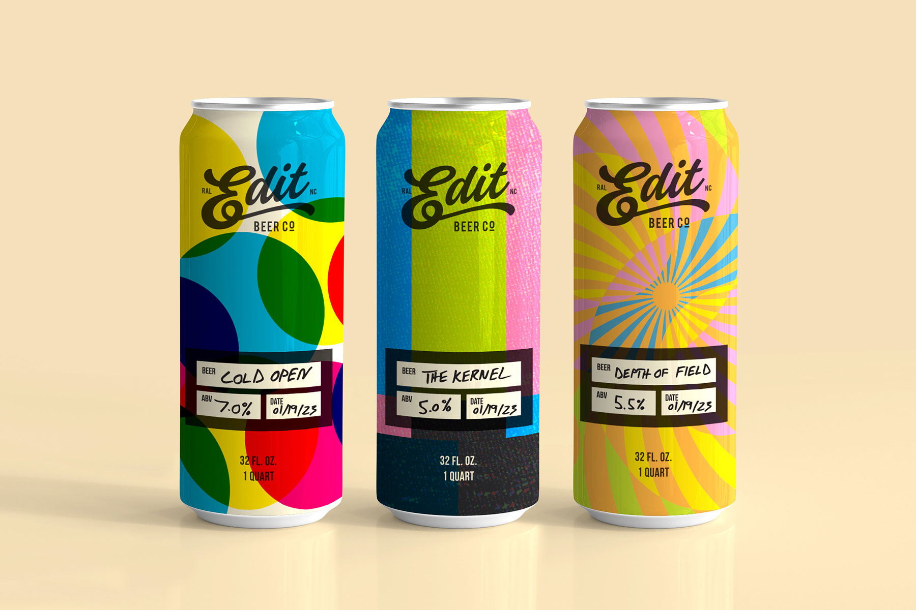 Edit Beer Co.’s Packaging Is Infused With Elements From Classic Print Designs