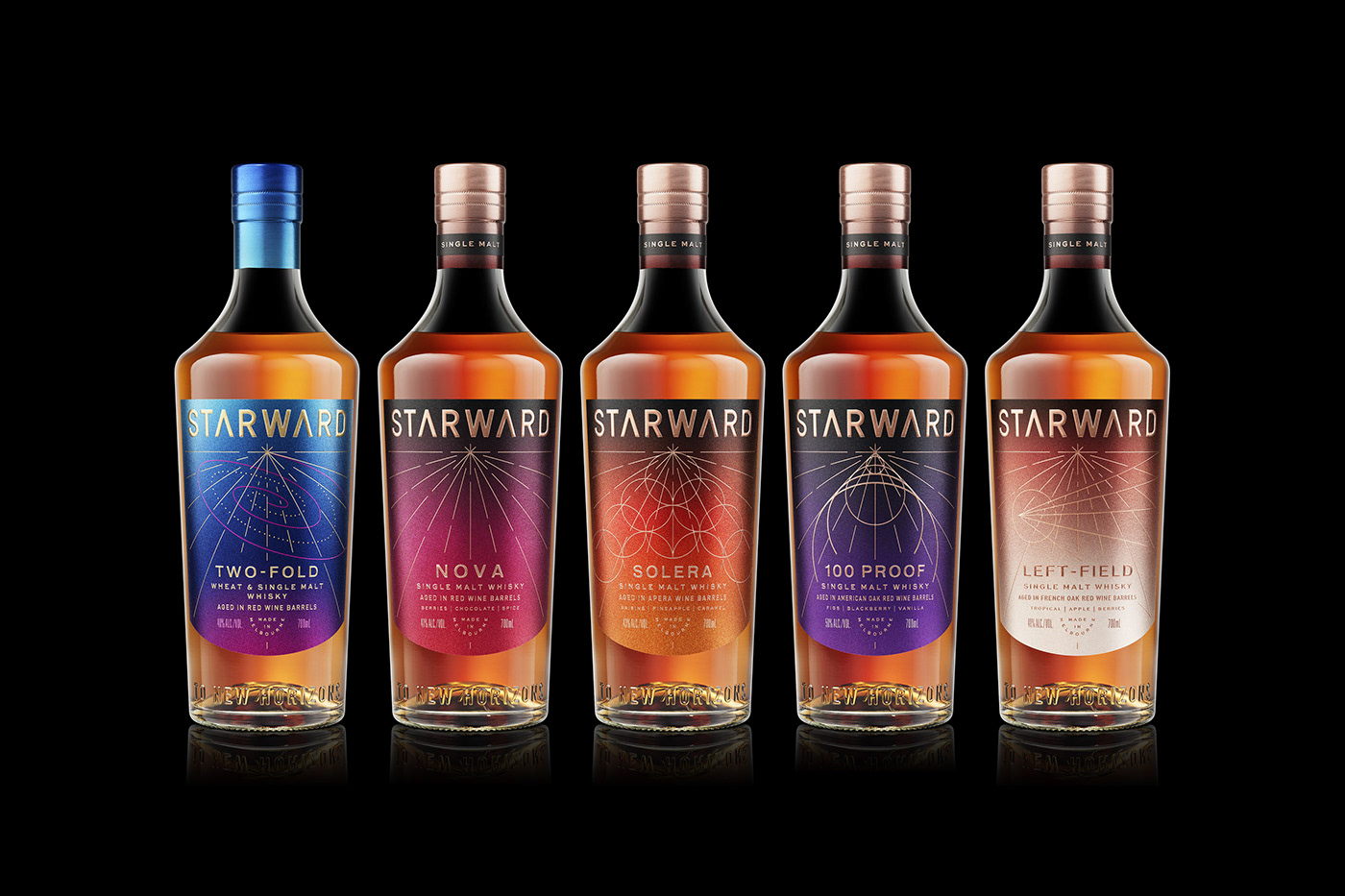 Stranger & Stranger’s Futuristic Space-Themed Packaging for Starward Whisky