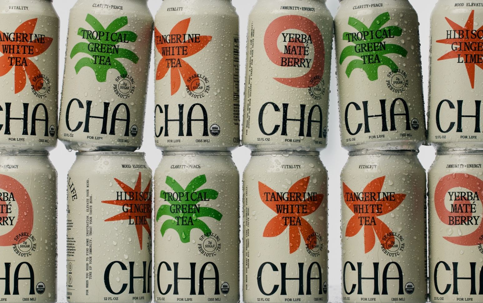 Better Booch Introduces CHA, a New Line of Sparkling Prebiotic Teas With Funky-Flat Shapes