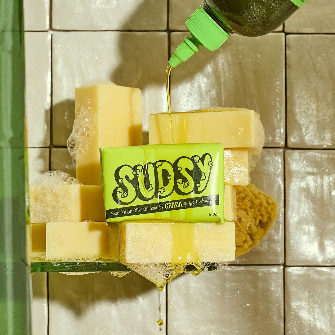 Graza’s Ultra-Popular Olive Oil Now Comes in a Nostalgic Green Limited-Edition Soap