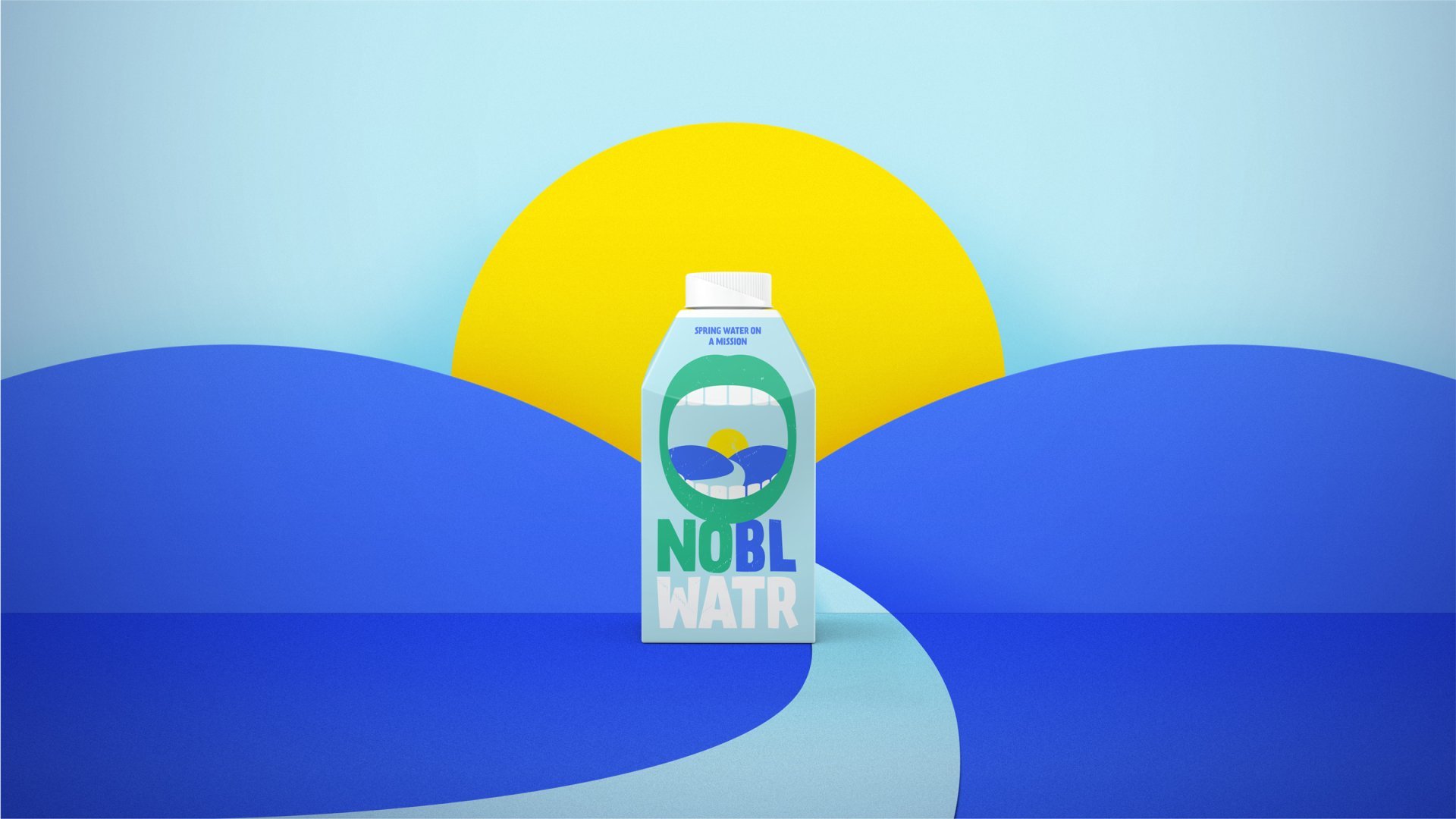 Kuba&Friends’ Nobl Water Rebrand Cuts Through The Greenwashing BS