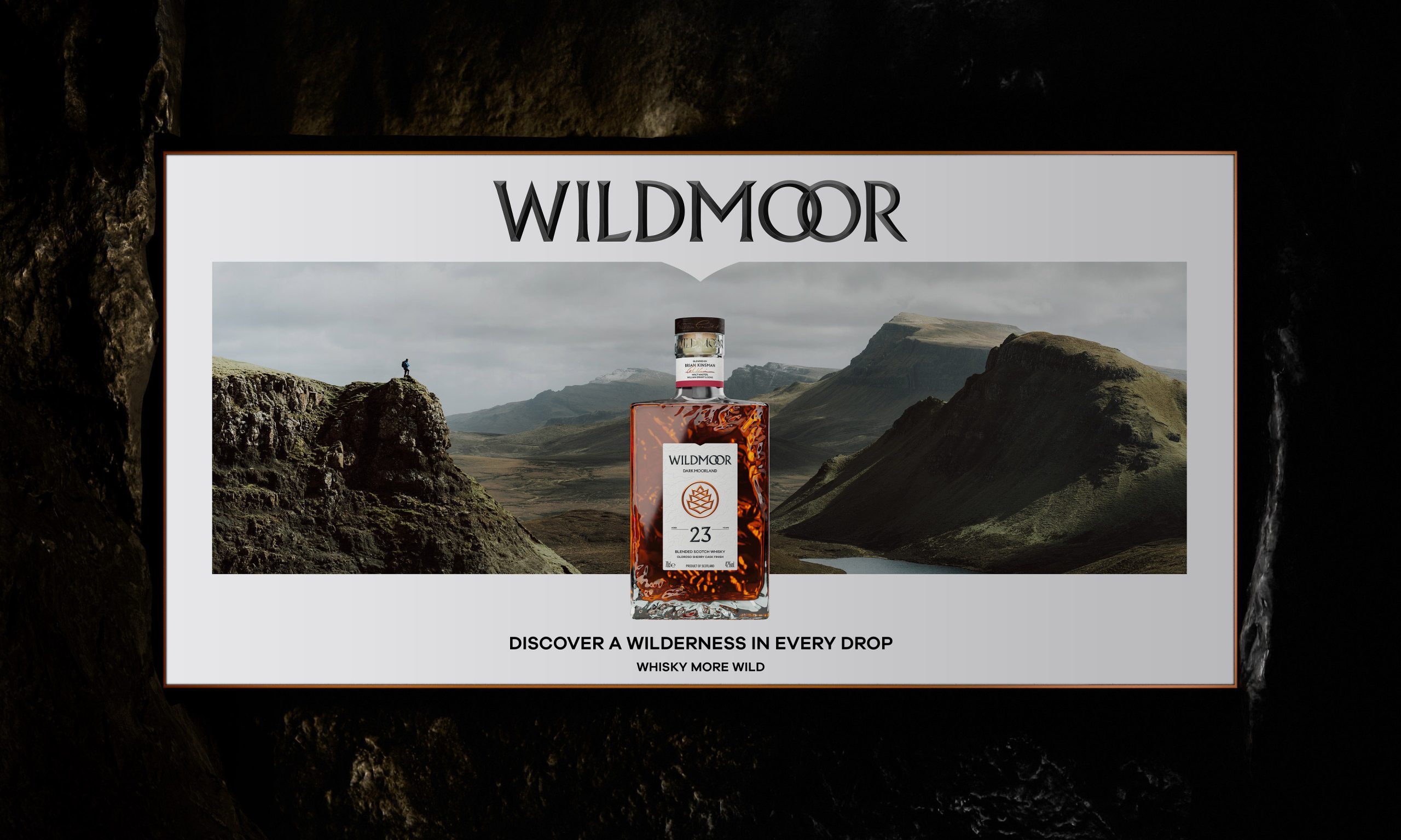 Wildmoor’s Funky Topographical Bottle Puts the Scottish Highlands in a Stylish Whisky