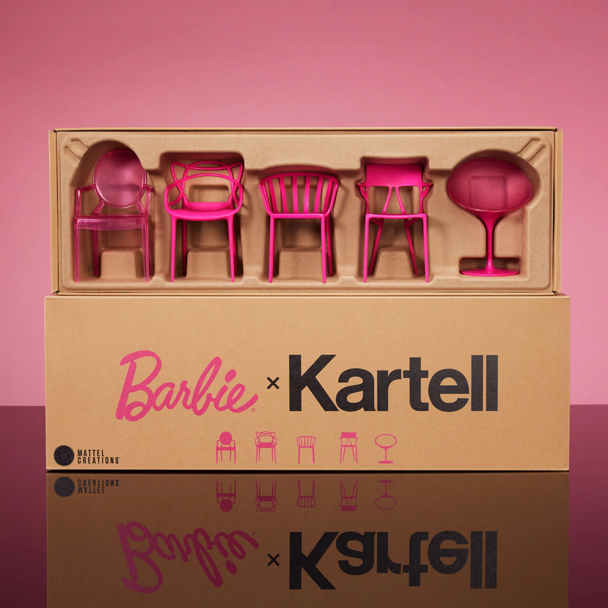 Kartell Gives the Barbie Dreamhouse a Massive Upgrade with Limited Edition Toy Chairs